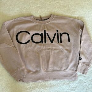 Calvin Klein Pink Crop Sweater